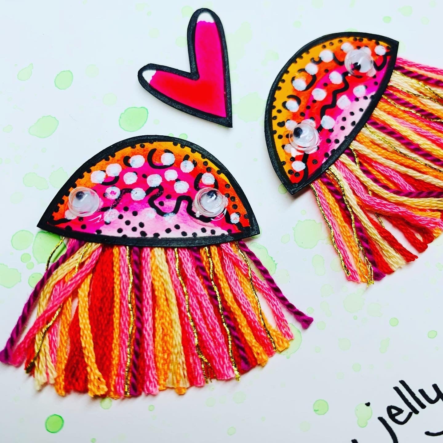 Heart Handmade Jellyfish Card