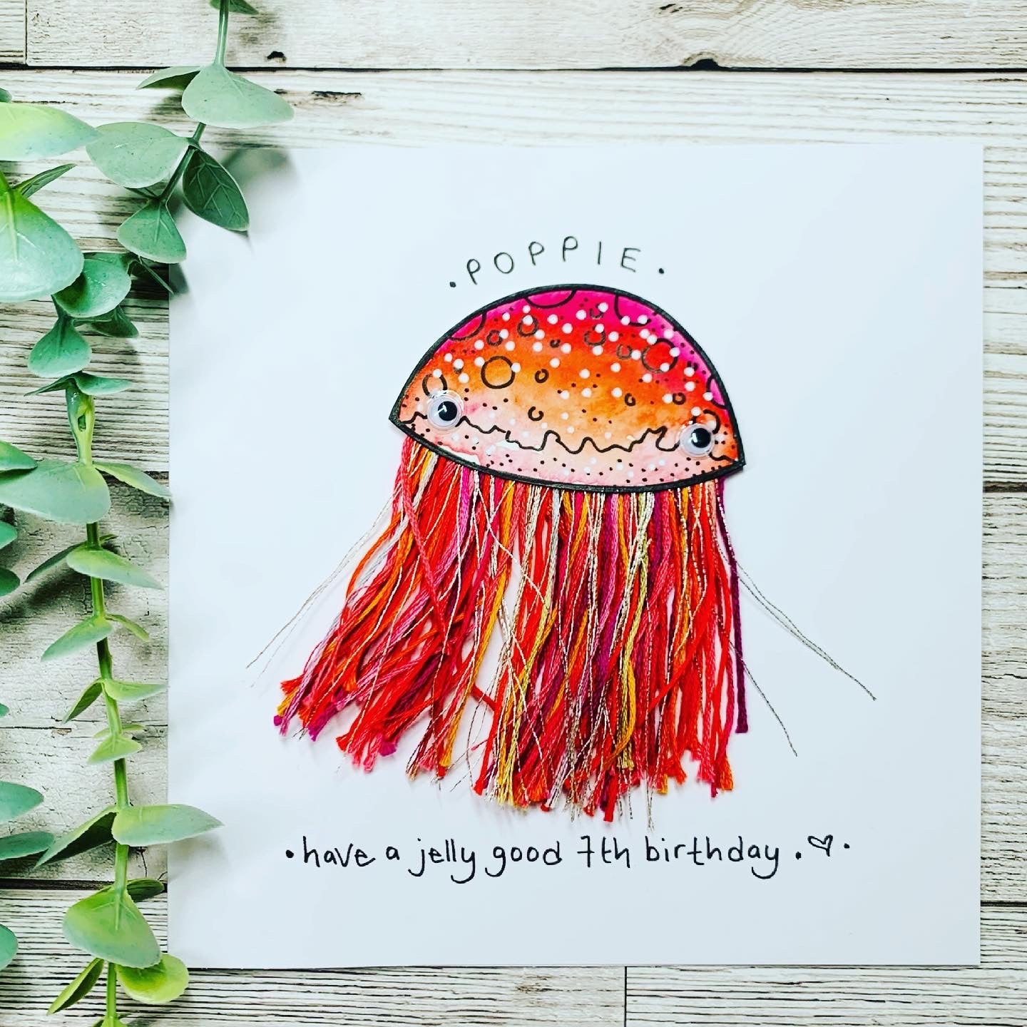 Bespoke Jellyfish Card