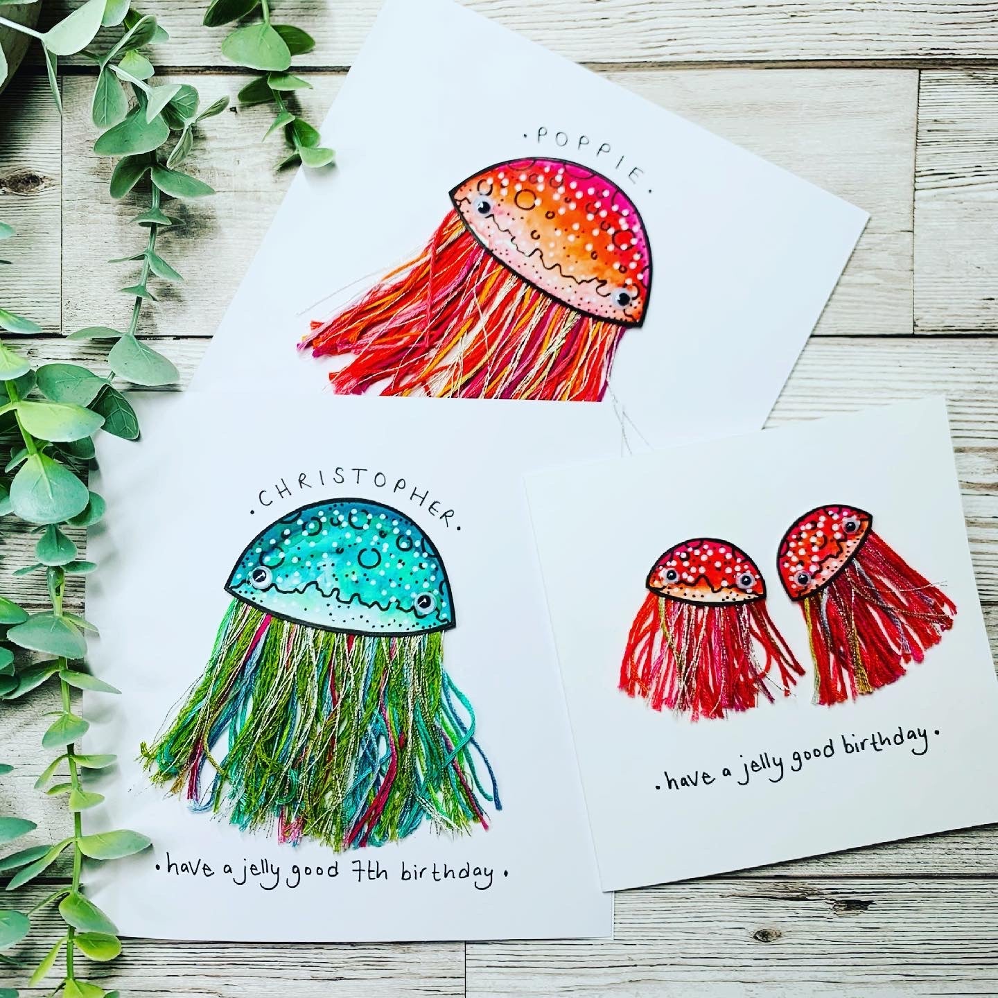 Bespoke Jellyfish Card